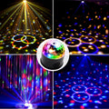 Hot Sale Usb Remote Control Sound Activated Rechargeable Dj Ball Stage Lights Mini Rgb Disco Light