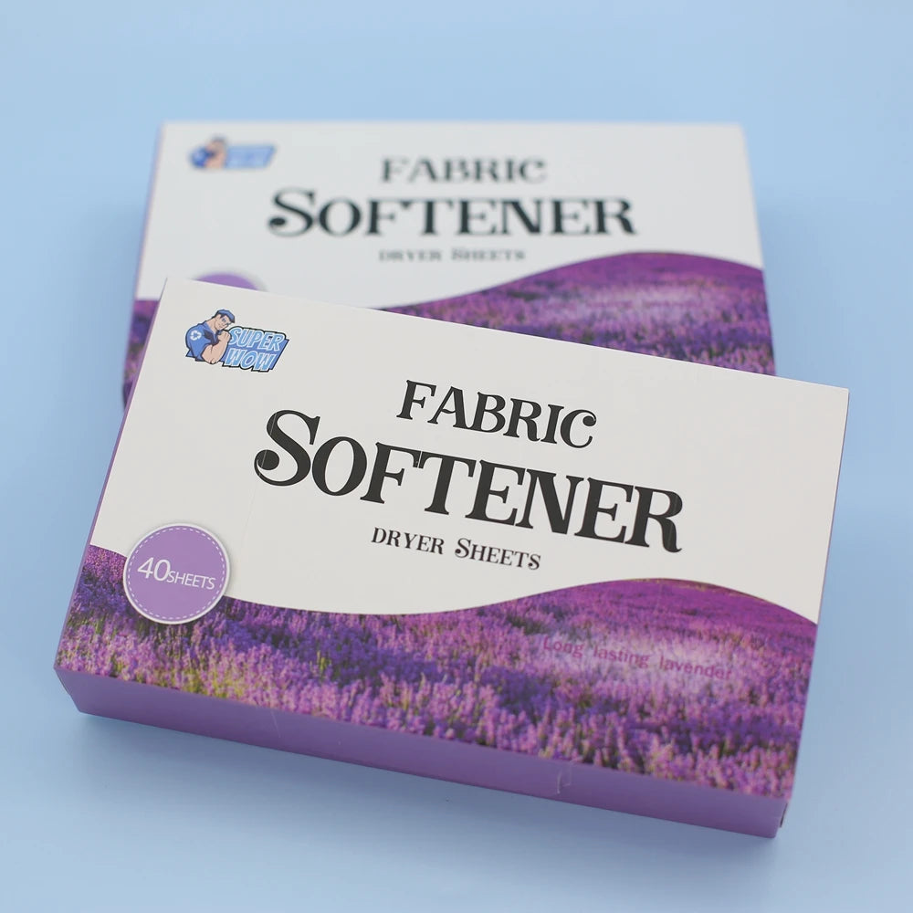 Long Lasting Fragrant Dryer Sheets Lavender Scent Free Sample Fabric Clothing Softener Dryer Sheets