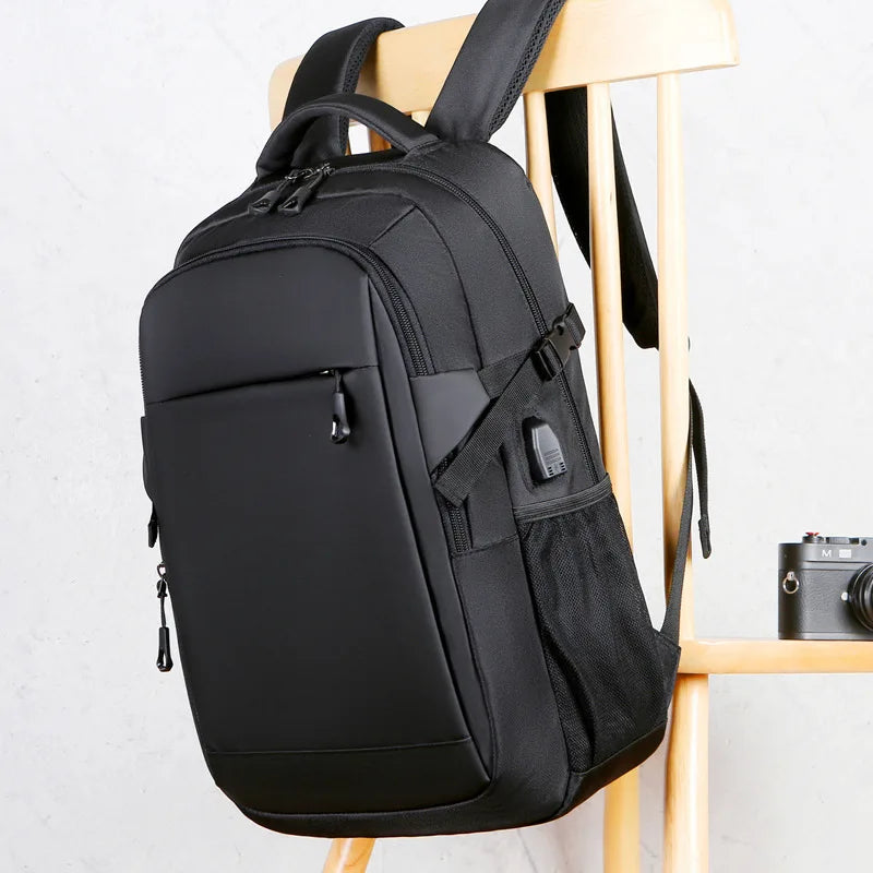 Wholesales Anti Theft Waterproof Oxford Laptop Backpack with Polyester Lining Large Capacity Unisex Business Bag with USB Port