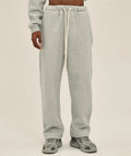 Custom Embroidery Print Logo Heavy Weight Flare Sweat Pants Fleece Jogger Cotton Straight Wide Leg Trousers Sweatpants for Men