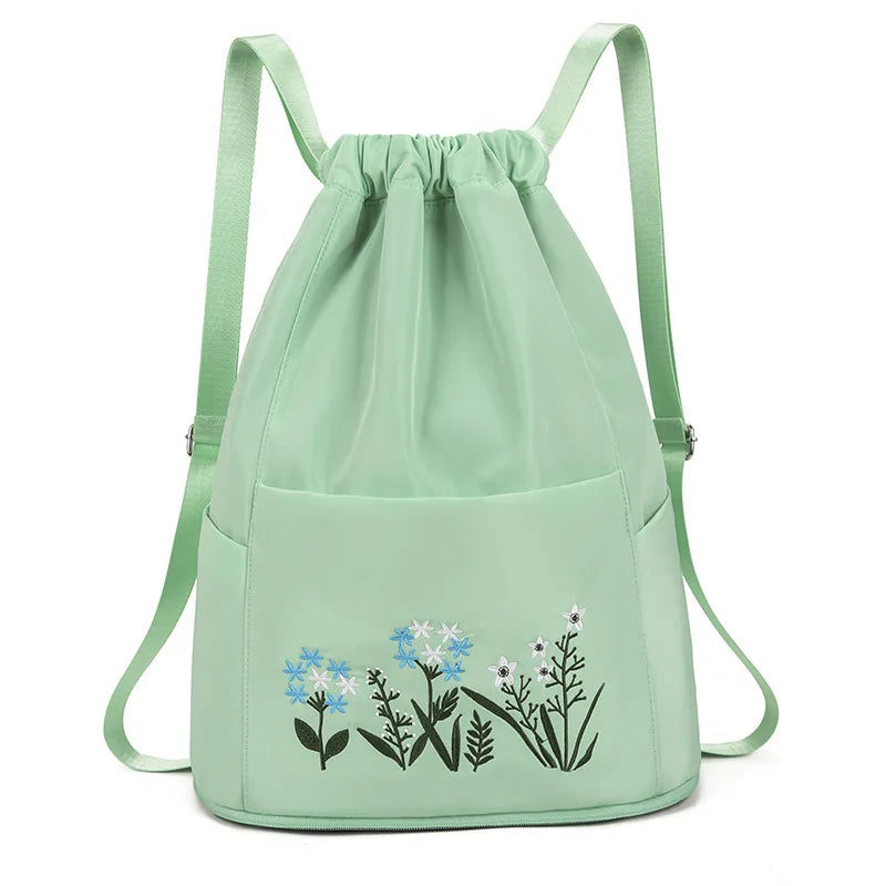 Wholesale Dry and Wet Separation Sport Drawstring Bag New Short Distance Fitness Sports Backpack with Embroidered Travel  Bag