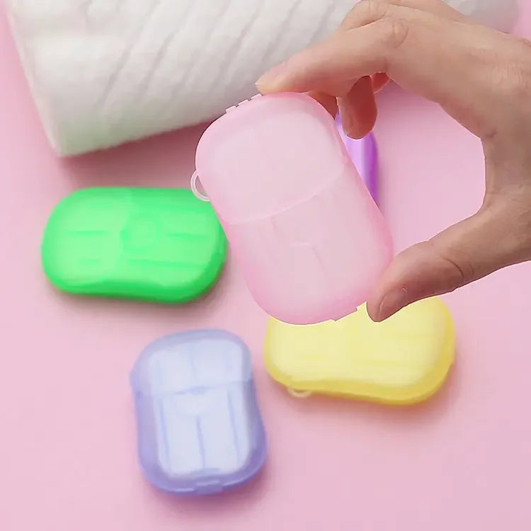 Disposable Travel Hand Washing Soap Slice Mini Portable Paper Soap Sheets