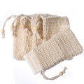 Eco Friendly Pouch Mesh Foaming Bubble Net Soap Bags Saver Cotton Natural Sisal Foam Bath Mesh Sponge Exfoliating Soap Bags