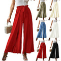 Stylish Chic Spring High Waist Pants Pleated Loose Wide Leg Women's Pants Trousers