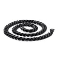 KALEN Stainless Steel Shiny Black Personality Necklace Men MegaBDM