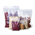 Customized Resealable Mini Zipper PE Clear Transparent Ziplock Doypack Clear Transparent Plastic Bags for Food Packaging for