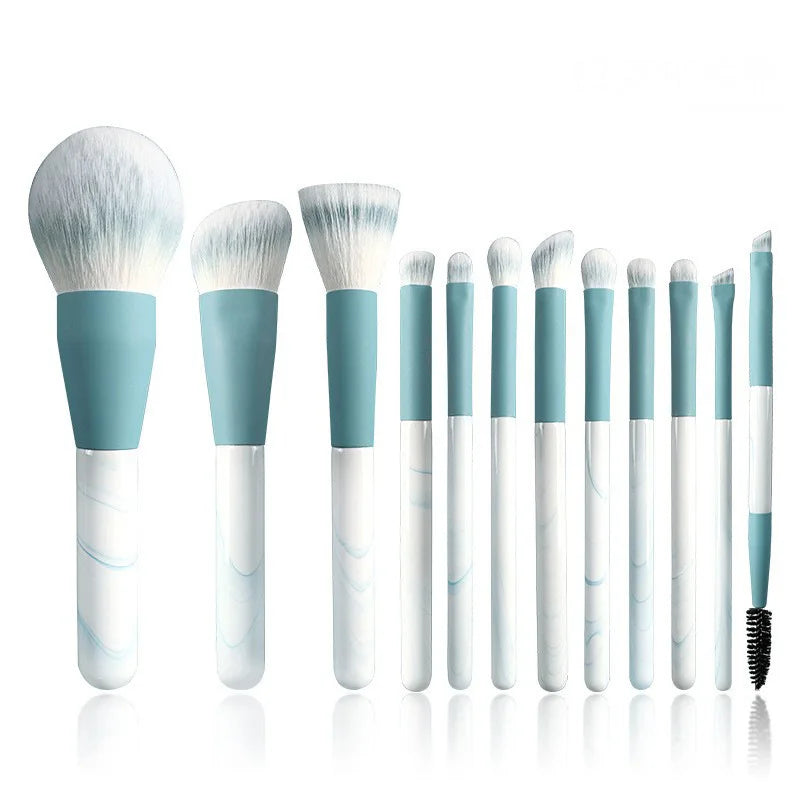 12pcs Makeup Brush Set Full Set Brush Concealer Brush Blade Eyeliner Loose Powder Beauty Tool K1