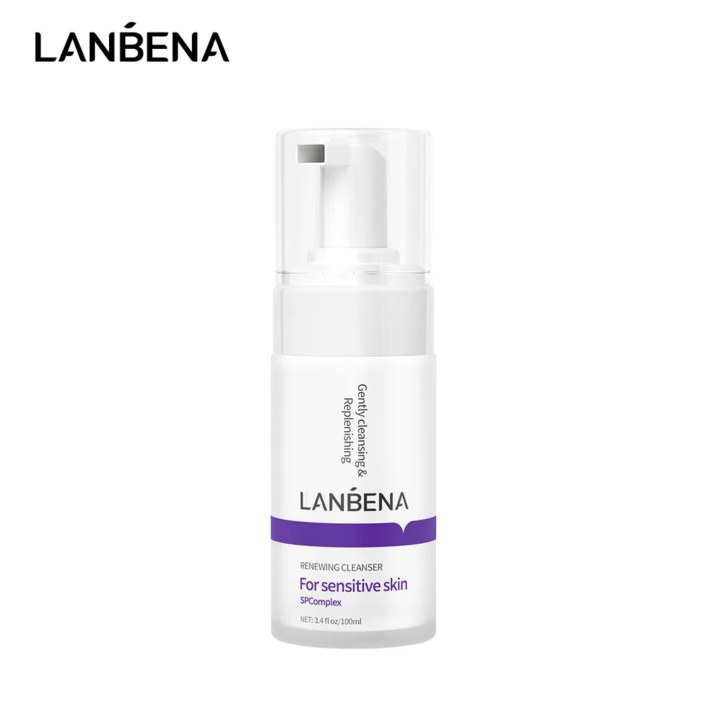 LANBENA for  Anti-Wrinkle Facial Cleanser Oil Control Pores Deep Cleansing Foam Face Wash for Brightening Skin Care