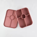 Customized 5-Grid Silicone Bento Lunch Box Square Shape with Portability Heatable and Microwave Safe Without Bisphenol a
