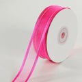 Customized 7/8 Inch Double Face Woven Satin Edge Nylon Organza Ribbon with Gold/Silver Thread Eco-Friendly Custom Color SGS-0078