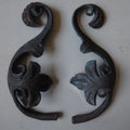 Wrought Iron Components Elements Forged Steel Leaves