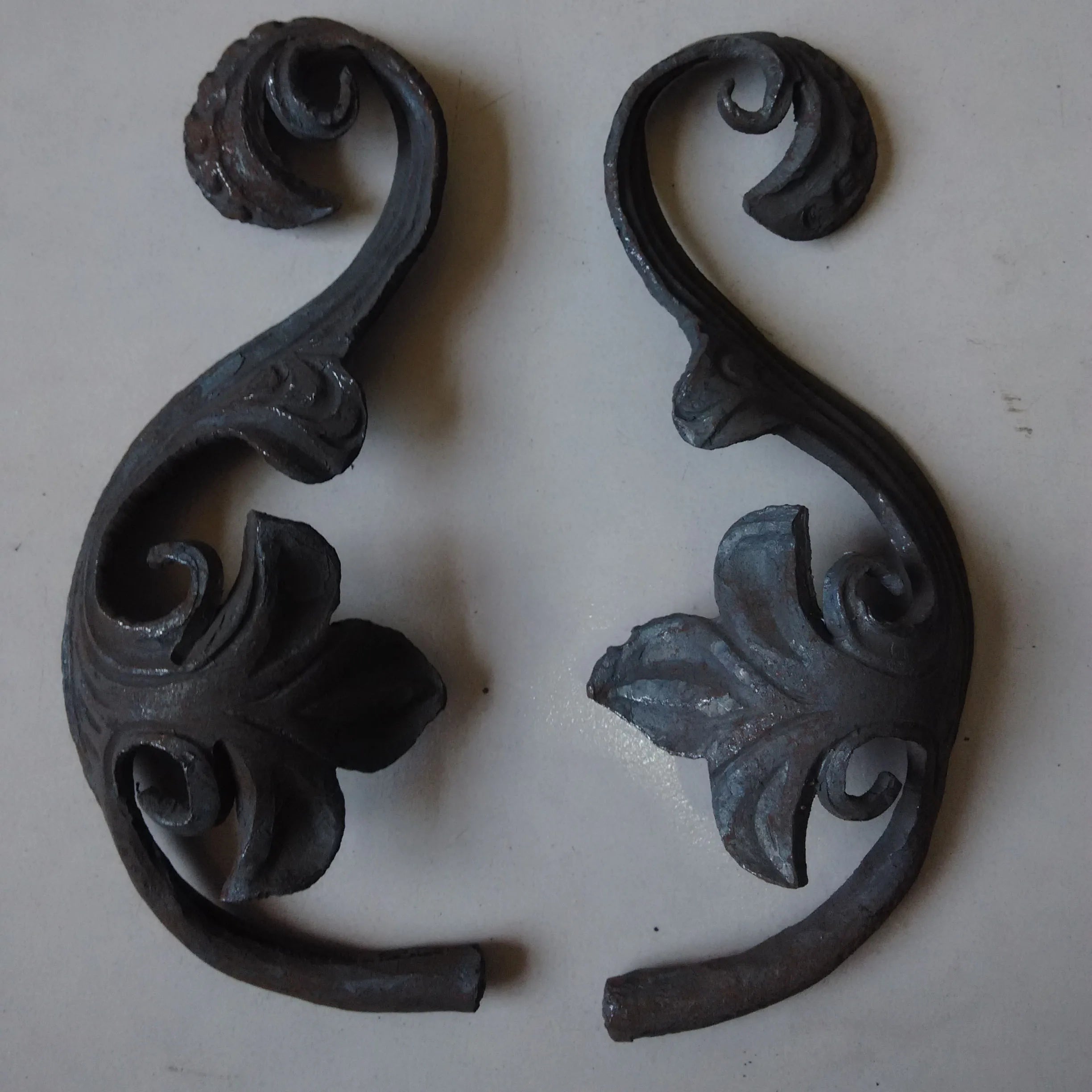 Wrought Iron Components Elements Forged Steel Leaves
