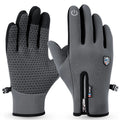 Warm Winter Fleece Lining Bike Riding Touch Smartphone Gloves Waterproof Outdoor Ski Gloves