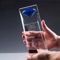 Crystal Craft Custom Crystal Color Glass Trophy Blanks Diamond  Shape Crystal Glass Awards Trophies