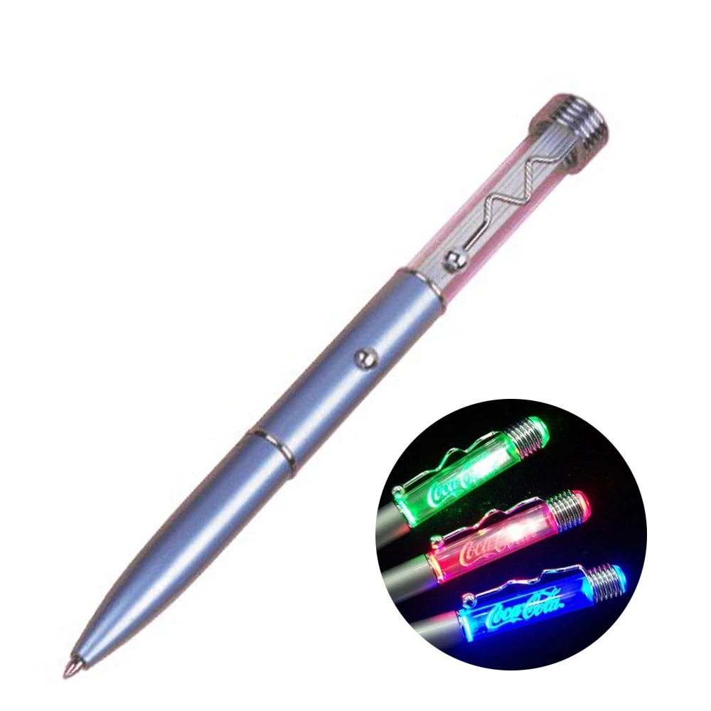 Factory Cheap Price Twist Light Pen Spiral Multi Color Led Pen/Multi Color Spiral Led Pen/Spiral Light up Multi-color LED Pen