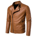 Spring Autumn Leather Men's Casual Coat Custom Handsome Youth PU Motorcycle Jacket for Man