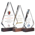 Personalized Awards Crystal Trophy with Wooden Base MH-NJ0570