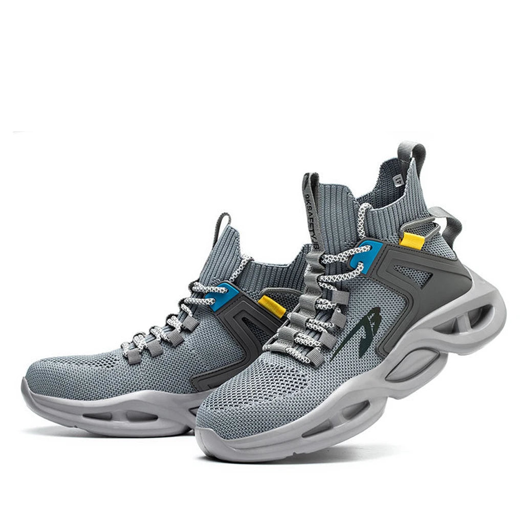 Fashion Safety Sneaker Anti-smash Steel Toe Men's Safety Shoes Non- slip Puncture-Proof Security Shoes for Work