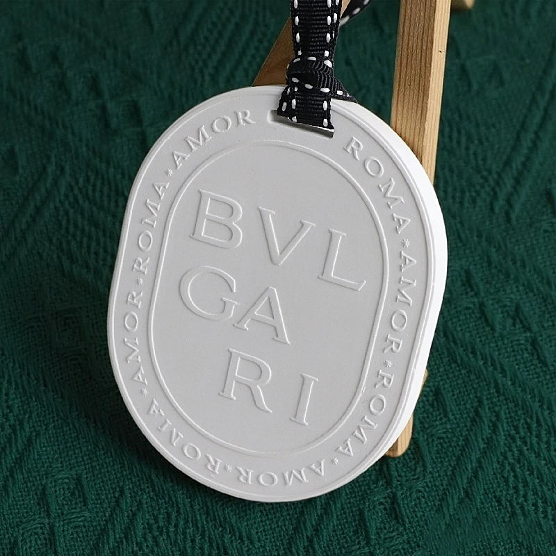 OEM Customized Scented Clay Ceramic Stone Diffuser Home Aroma Hanging Wardrobe Air Freshener Essential Oil Stone