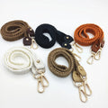 New Arrival 2CM Width Braid Knit Bag Strap Gold Silver Gunmetal Clasps Crossbody Strap Bag Shoulder Strap