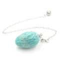 2026 Wholesale Natural Crystal Pendant Gemstone Egg Pendulum Pendant for Healing
