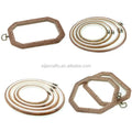 Embroidery Hoop Wood Like Rubber Embroidery Hoops Cross Stitch Ring Imitates Flexible Embroidery Hoops