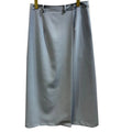 Women's High Waist  Pencil Skirt Knee Length with Front Split Woven Polyester Plain Office Lady Style Deco Pockets