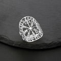 Stainless Steel Rings Vegvisir for Men Women Runic Compass Nordic Odin Scandinavian Ring Vintage Amulet Jewelry Gift New in