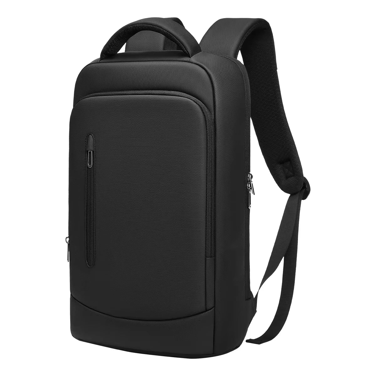 EURCOOL Unisex Smart Anti-Theft Waterproof Laptop Backpack Zipper Polyester USB Charge Port for Business School Use Oxford Nylon