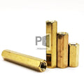 M2 M2.5 M3 M4 M5 PCB Board Motherboard Hex Standoff Hexagon Pillar Column Female-Female Screw Spacer Solid Brass Copper Standoff