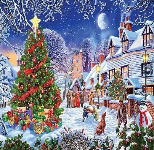 For Chenistory DZDP989 DIY Diamond Painting Kits 5D Full Drill Embroidery Kit Abstract Style on Canvas Popular Christmas Gift