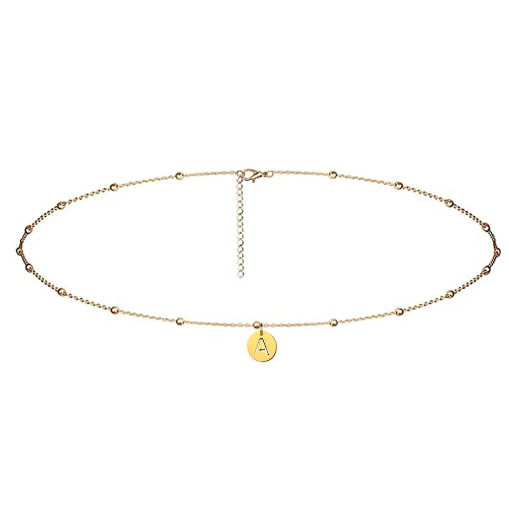 Custom Satellite Initial Sexy Waist Ball Chain for Women  Beach  Bikini 26 Letters Belly Chains Body Jewelry