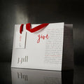 Custom Printed Lettering Luxury White Kraft Paper Gift Bag Ribbon Handles Recycled Materials for Personalized Craft Shopping