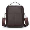 Business Custom Men PU Leather Chest Shoulder Crossbody Bag with Zipper Closure and Custom Logo