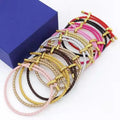Popular Trendy Bohemian Style Wire Rope Buckle Friendship Bracelet Men Adjustable Waterproof DIY Leather Handmade Bracelet