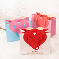 Elegant Design Heart Shape Shopping Bag Red Heart Bag Paper Bag in Stock for Wedding and Valentine's Day