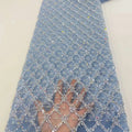 Best Selling Multi Colored Sequined Lace Fabric