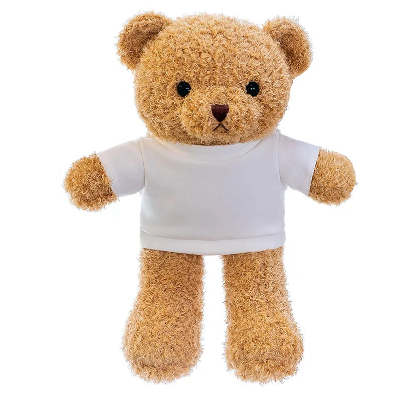 Factory Customized Super Soft Plush Bear Toys PP Cotton Filled Polyester Material for Birthday Occasions with Customizable Logos