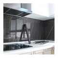 3D Black Marble Vinyl Wallpaper Sticker Peel and Stick Marble Wall Paper Waterproof Self-Adhesive for Kitchen Desk Cabinet Decor