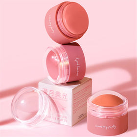 Free Sample Wholesale Cosmetic High Pigment Vegan Face Makeup Blush Natural Waterproof Makeup Blusher Cream OEM Private Label