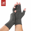 Pain Relieve Arthritis Recovery Nylon Anti Slip Compression Breathable Sport Outdoor Touch Screen Fingerless Gloves