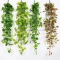 Factory Supply Plastic Artificial Ivy Vine Hanging Leaves Plant Greenery Decoration Garden Living Room Club Bar Decorated