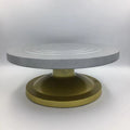 HelloWorld Hot Sale Cake Turntable Plastic SteelRotating Cake Decorating Stand