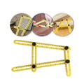 OEM Customizable Four-Fold Multi-Angle Folding Plastic Ruler Industrial Grade Woodworking Tool for Measurement