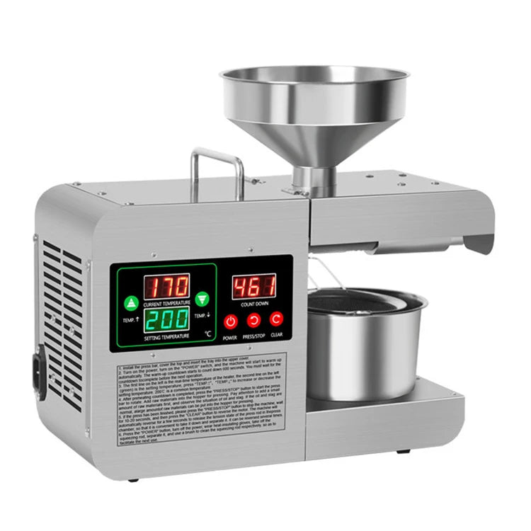 Hot Selling Products Mini Oil Press Machine Intelligent Display Screen Household Oil Press for Kitchen Tools