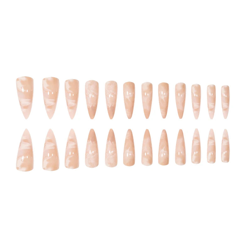 Y-127 Temooi Ballet Shape ABS Press on Nails for Finger Application OEM Service Nail Art Salon Use Wholesale