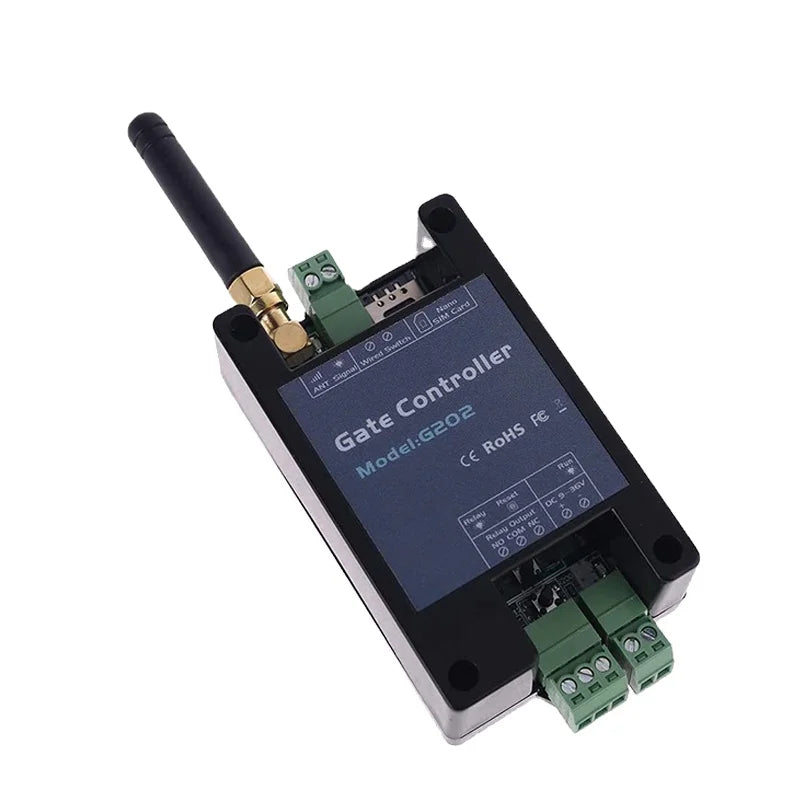 GSM 2G LTE Gate Opener G202 SMS Remote Control Single Relay Switch for Sliding Swing Garage Gate Opener Replace RTU5024