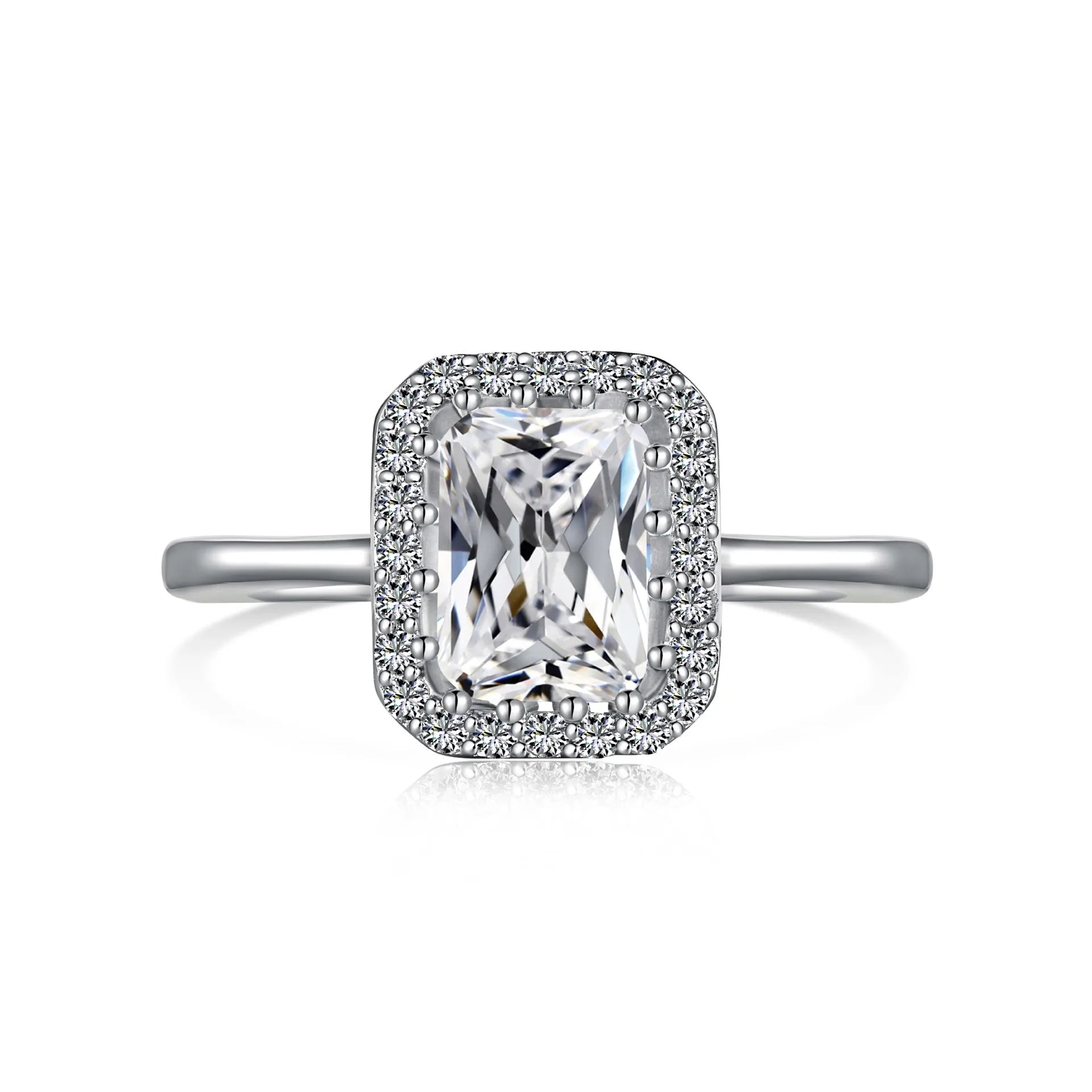 Custom Accessories S925 Sterling Silver Ring Band Wedding Finger Fashion Jewelry 5A Cubic Zirconia New Model 2024 for Women