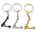 Metal Scooter Shaped 3D Charm Keyring Promotional Gifts Keychain