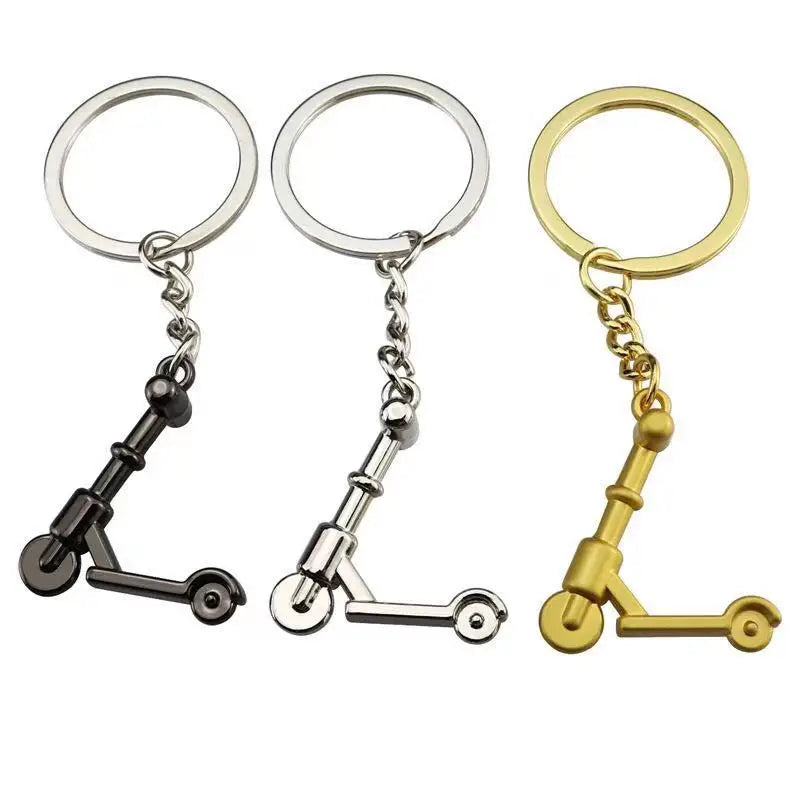 Metal Scooter Shaped 3D Charm Keyring Promotional Gifts Keychain
